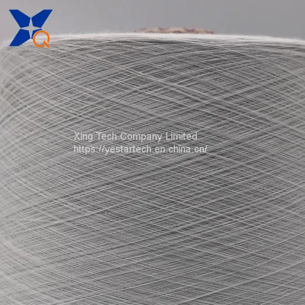 Ne40/1ply 5% Stainless Steel Blended 95% Polyester Fiber for Touchscreen Gloves-XTAA241 photo-4