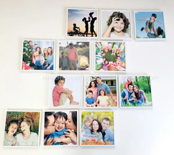 No Glue Residue Removable Reusable Restickable Wall Mount Clear 8x8inch Photo Frame photo-5