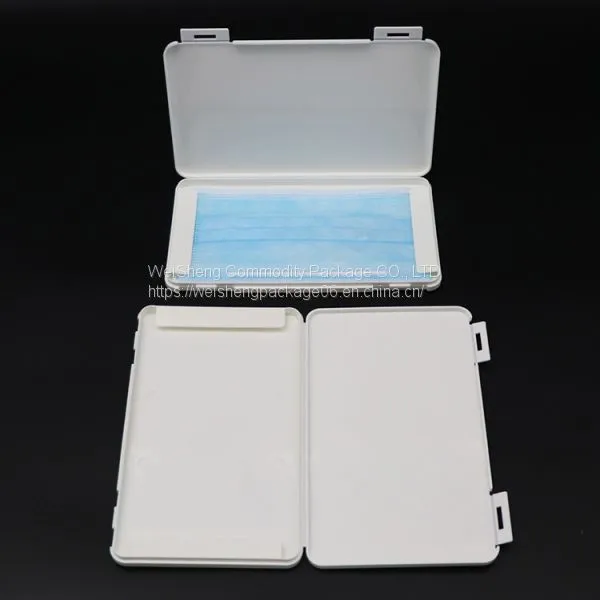 Weisheng PP Plastic Face Masks Case Storage Cases Portable Mask Boxes Facial Face Mask Case Storage Holders