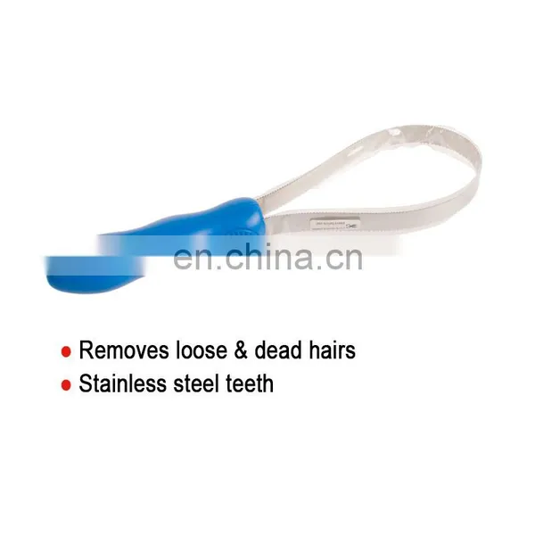 Wholesale Manufacturer Dual Purpose Blade Stainless Steel Teeth Blue Dog Pet Hair Remover photo-2