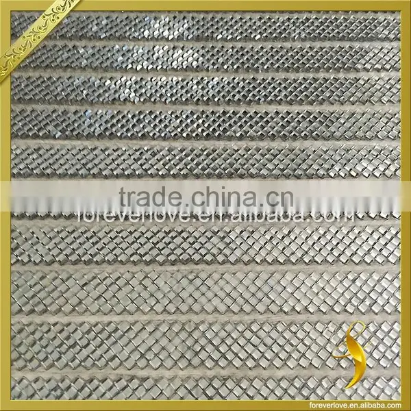 Elegant Bling Crystal Rhinestone Trim Hotfix Rhinestone Mesh Wedding Shoe Decoration FRM-204 photo-3