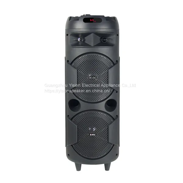 Dual 8'' Sub-woofer High Sound Cylinder Design Speaker BK-2382