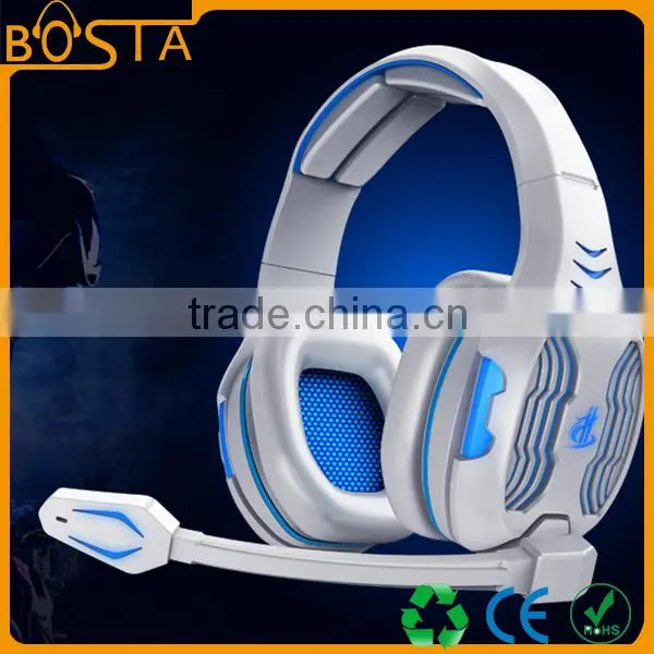 Simulated 7.1 Best Selling Good Quality Stereo Funny Vibration LED Gaming Headsets photo-6
