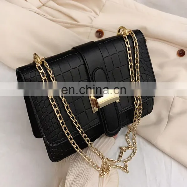 Wholesale China Fall Chain, Retro Crocodile Pattern Shoulder Bags Ladies Purses And Handbag/ photo-4