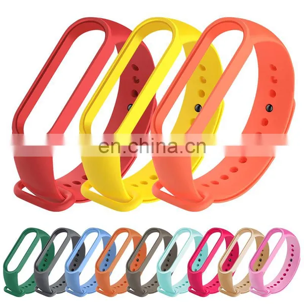 New In Stock Silicone Strap For Original Mi Band 6 5 Smart Band Replacement Miband 6 5 Nfc Bracelet Watch Accessories
