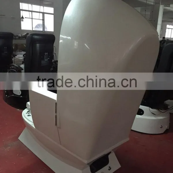 2016 White Egg Shape With Pink Massage Seat Pedicure Chair photo-5