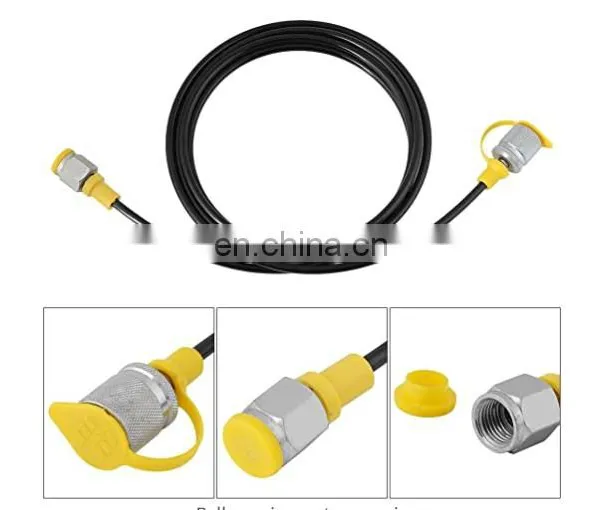 Free Fit Hydraulic Tester Hose Pressure Gauge Kit With 8 Couplings Excavator Parts Hydraulic Pressure Test Kit photo-3