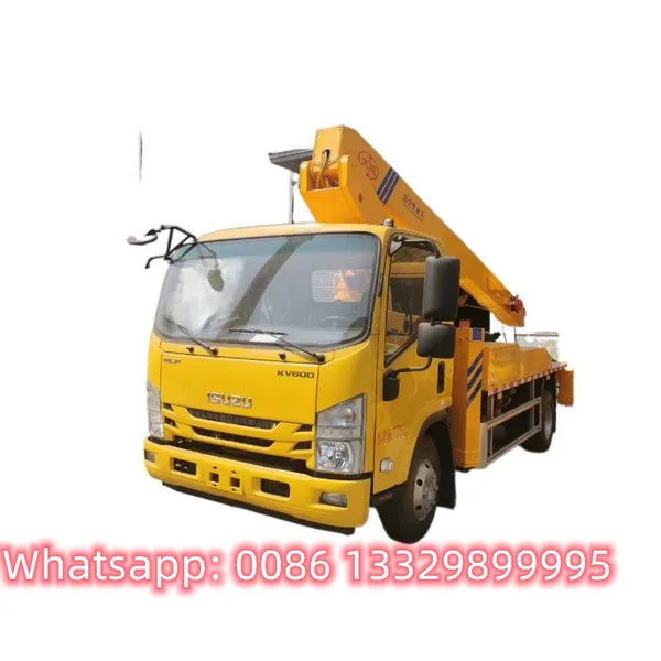 High Quality and Best Price ISUZU Brand 4*2 LHD Diesel Telescopic Aerial Working Platform Truck for Sale photo-3