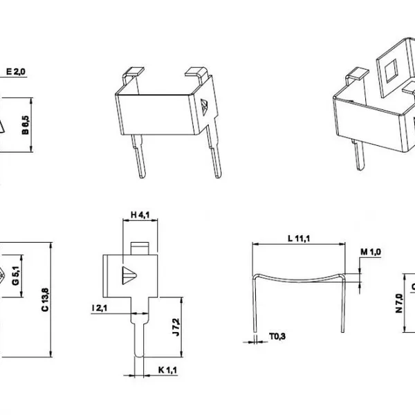 EP7 Clamp EP7 Transformer Clip EP13 Spring Clamps,sk7 Material,Inventory Sales,fast Delivery. photo-2