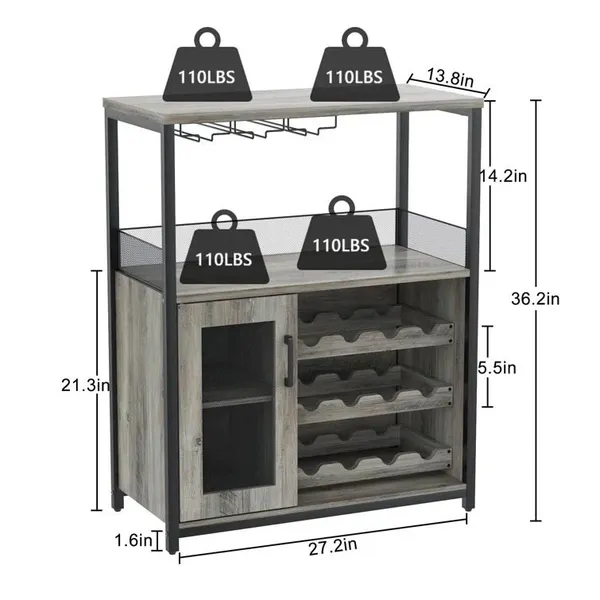 Living Room Wine Display Cabinet Locker photo-5