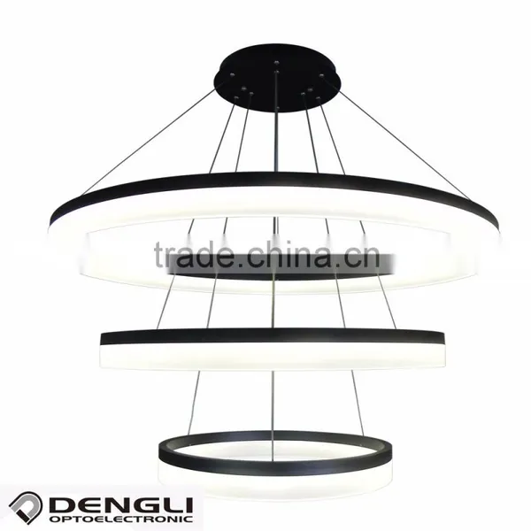 Modern Hanging Circle LED Pendant Light for Hotel Home Coffee Shop photo-3