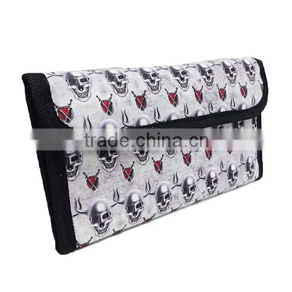 Skeleton Printing Pattern Grey Color Teen Boy Long Wallet photo-5