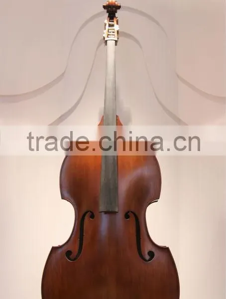 Flat-back hybrid double bass for student