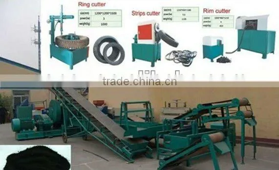 Rubber Powder Machine/waste Tyre Recycling Crumb Rubber Making Machine
