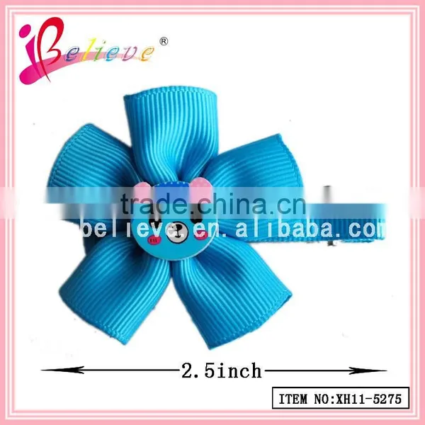 2015 Chinese Fashion Jewelry Ribbon Flower Hair Clip,make Fabric Flower Hair Clips photo-5