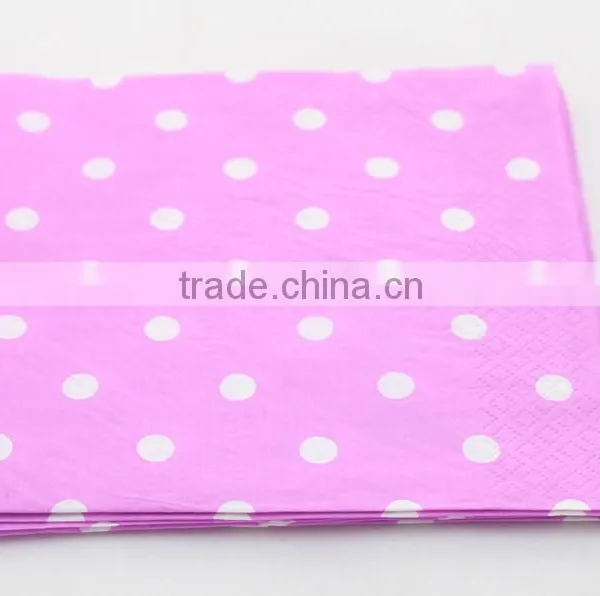 Party Supplies Printed Folding Assorted Color Napkin Paper Napkin photo-2