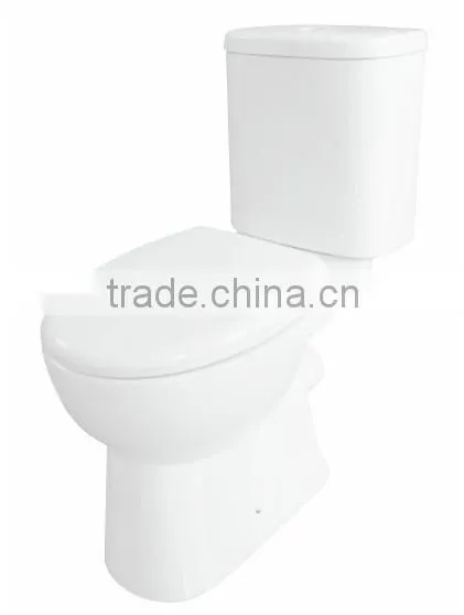 Washdown close-coupled p trap toilet