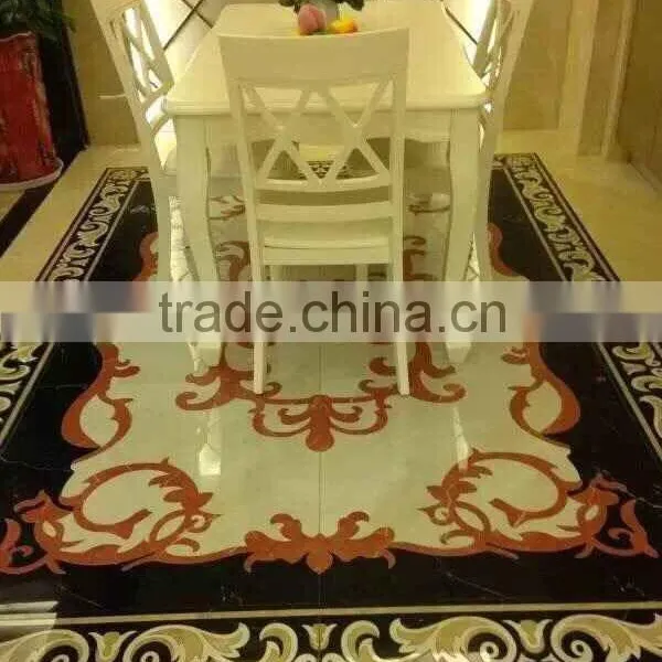 Marble Stone Polished & Waterjet Patterns Flooring Tiles photo-2