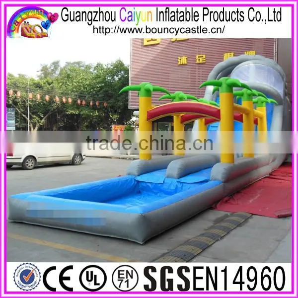 Outdoor Game Long Inflatable Water Slide For Sales photo-3