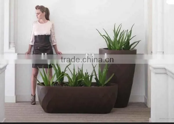Indoor and Outdoor Fiberglass Flower Pot photo-2