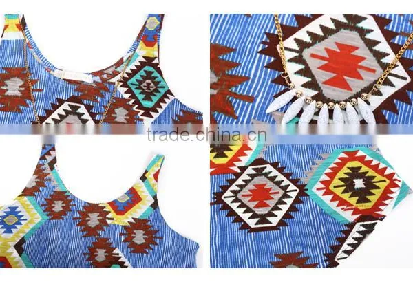 African Print Fashion Lady Top 2016 Wholesale New Tank Top China photo-6