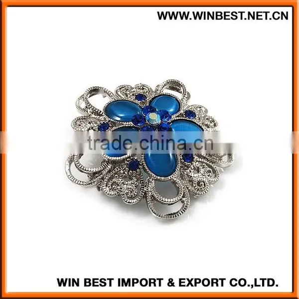 Wholesale China Wedding Flower Brooch, Bulk Rhinestone Brooches,wedding Peacock Brooch photo-2
