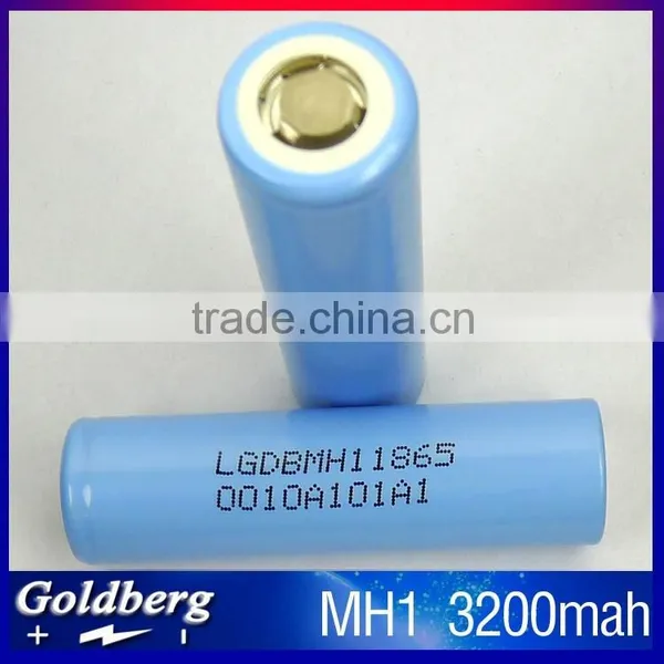 Big Savings LG MH1 18650 3200mah rechargable batteries,LG INR18650 MH1 hearing aid batteries,LGDBMH11865 discount batteries