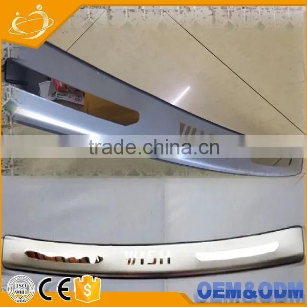 STEEL LED Blue LIGHT Illuminated Door Sill Plates Car LED Illuminated Door Sill Plate, Version Car Trunk Pedal for Toyota Wish photo-3