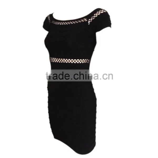 OEM Service Wholesale Sexy Mesh Women Working Long Dresses photo-2