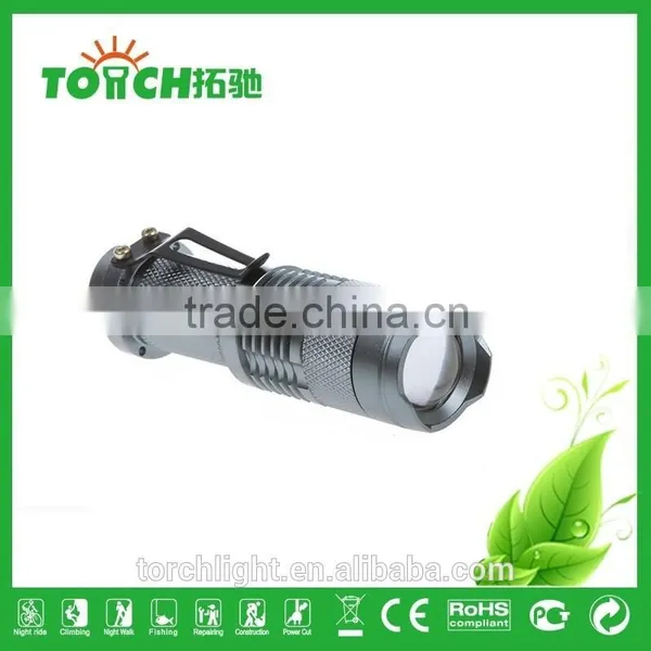 High Power Pocket Mini Flashlight 3 Modes 200lm Emergency Flashlight for Outdoor Camping Use by 14500 Battery Mini Torch Light photo-4