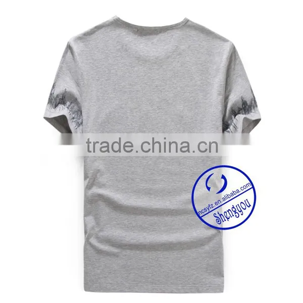 Custom 2015 Fashion Design Man Print T-shirt Wholesale China photo-2