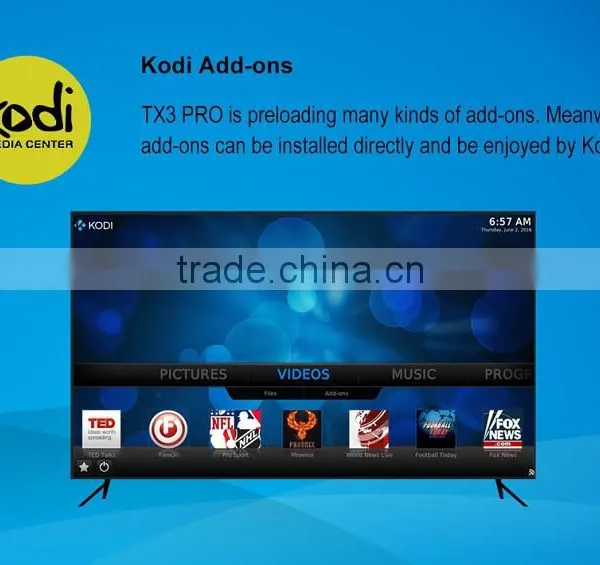 TX3 Pro Smart TV Box With Free Latest Live Show,Movie and Sports Pre-installed Kodi Watch Any TV Programs Streaming Media Player photo-5