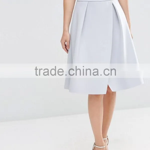 China Mid-rise a Line Short Prom Skirt Patterns With Pep Hem
