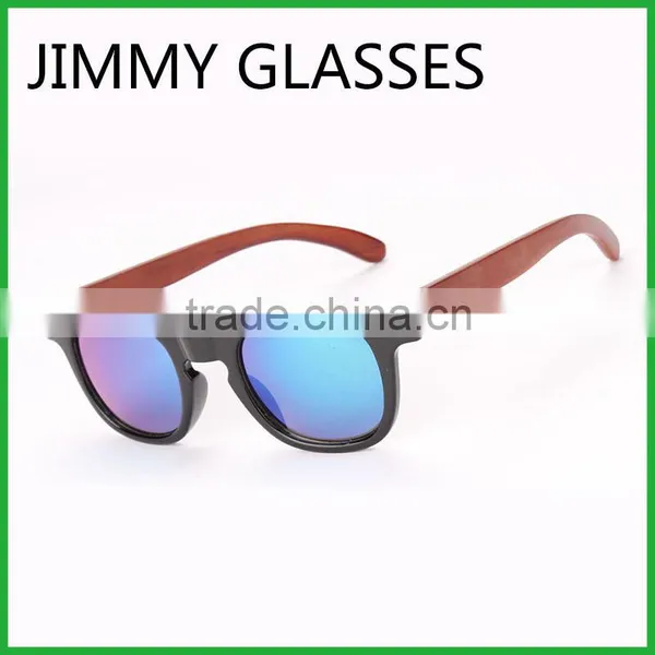 JMP626 Plastic Kids Wood Sunglasses