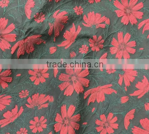 2016 Fancy Women Dress Textile Polyester Dobby Weave Stocklot Fabric photo-5