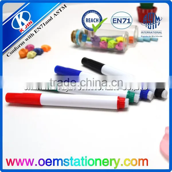 Promotional Custom Good Quality Refillable Whiteboard Markers With Mini Eraser Btush photo-2