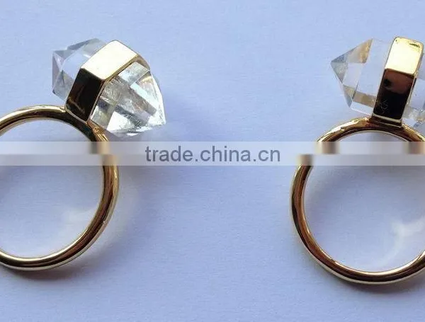 New Style Top Sell 925 Sterling Silver Blur Gemstone Rings photo-2