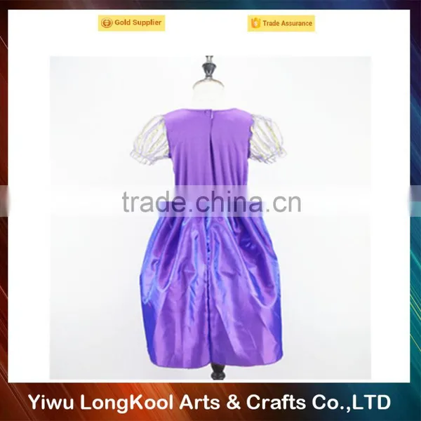 Latest Fashion Party Dress for Kids Purple Princess Tutu Dress photo-3