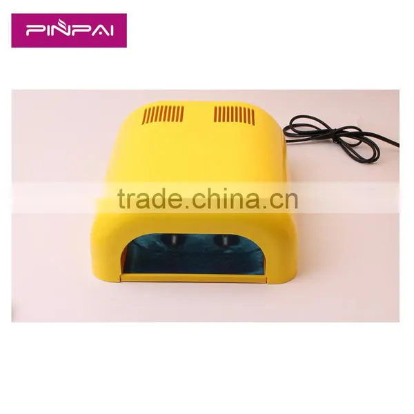 2015 Most Popular 613 Yellow Color Model 36w Nail uv Lamp