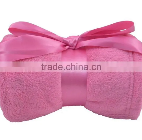 Soft Various Color Coral Cheap Fleece Gifts Promotional Blanket photo-3