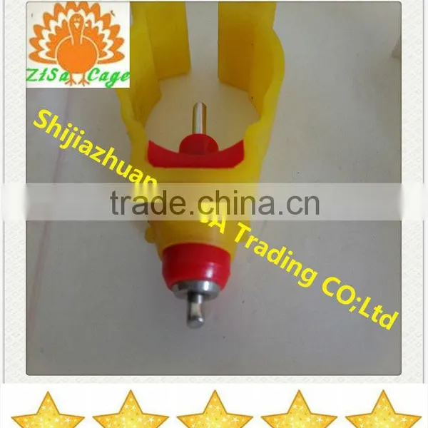 Yellow Water Nipples for Poultry Chicken Cage Chickn Layer Cage