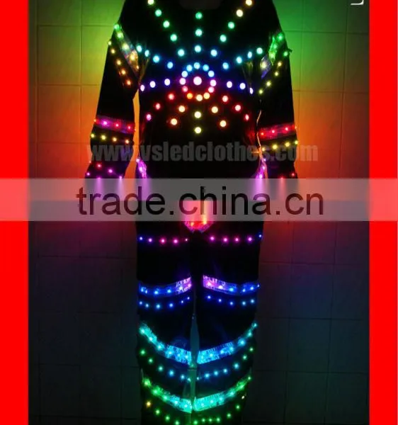 Wireless DMX512 LED Tron Costume Costume, LED Robot Costume