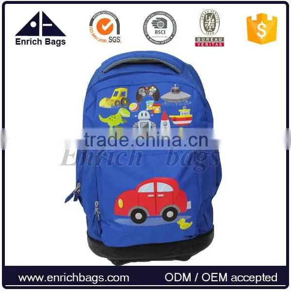 Enrich Hot Selling Trolley Backpack,newest Schoolo Trolley Backpack With Wheels photo-2