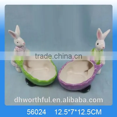 Cutely Giftware Ceramic Easter Rabbit for Decor