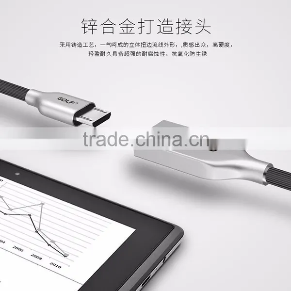 Micro USB Metal Cable Charger Usb Phone Charging Cable Stainless Steel Zinc Alloy USB 5pins Micro Data Cable for Android Device photo-6