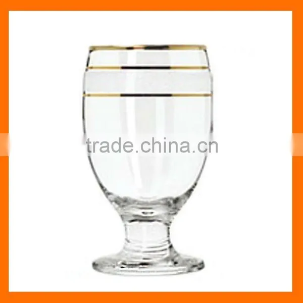 Stemless Wine Glass,silver Rim Glass