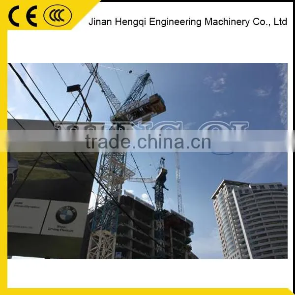 Luffing Tower Crane Serving the Construction of a High Storey Building