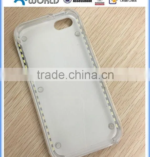 Hot Selling Led Bulb Flash Light Case for Iphone 6s/6s Plus, Selfie Led Case for Iphone 5 photo-5