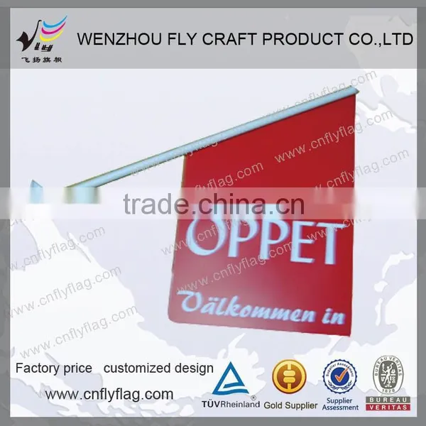 2016 Worldwide Popular Hot Selling Plastic Promotional Wall Flags