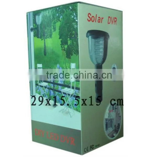 Hot Selling Good Price Solar Panel Wall LED Lamp DVR Security Camera PIR Motion Detection Video Record Lamp Spy Camera photo-3